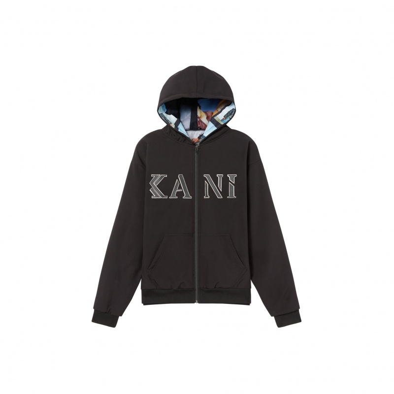 Chaquetas Karl Kani Grimmy Mujer Negras | KDq0zEQbQ15