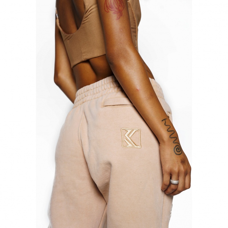 Pantalones Jogger Karl Kani My Crew Mujer Beige | wVJKAfZzlcy