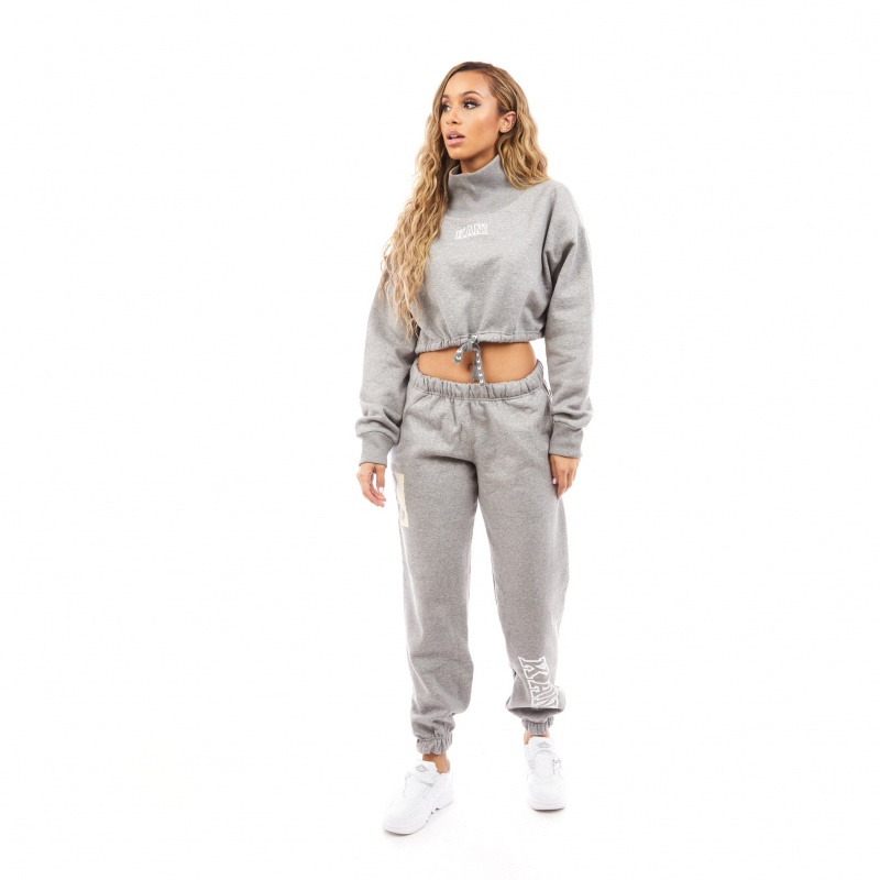 Tops Karl Kani Serena Mujer Gris | EwHnZuCNusn