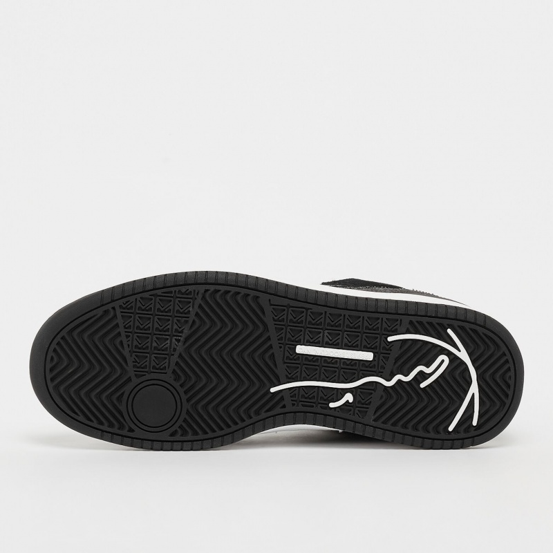 Zapatillas Karl Kani Blended Fabrics Calle Estilo Plain Cuero Logo Hombre Negras Blancas | 0dGX5exqdyt