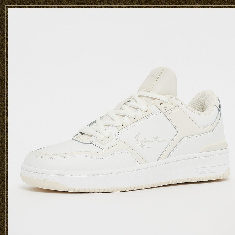 Zapatillas Karl Kani Calle Estilo Cuero Logo Hombre Blancas | khqtEoNv3Kt