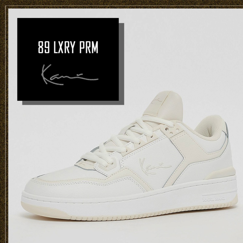 Zapatillas Karl Kani Calle Estilo Cuero Logo Hombre Blancas | khqtEoNv3Kt