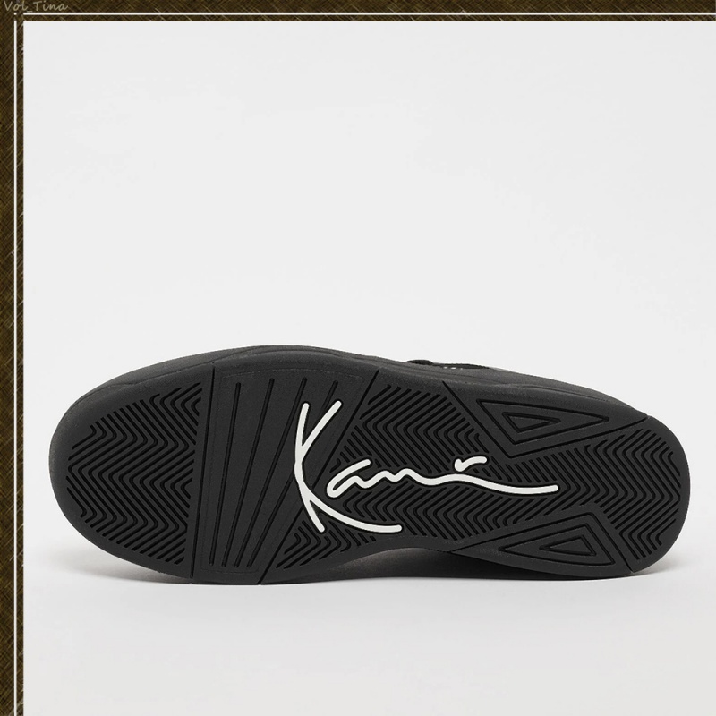 Zapatillas Karl Kani Calle Estilo Plain Cuero Logo Hombre Negras | hpgQJZKY1Vi