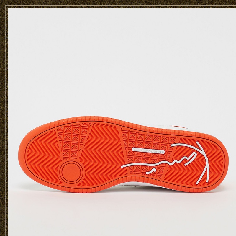 Zapatillas Karl Kani Cuero Logo Hombre Blancas Amarillo | AbVhEc4D7qD