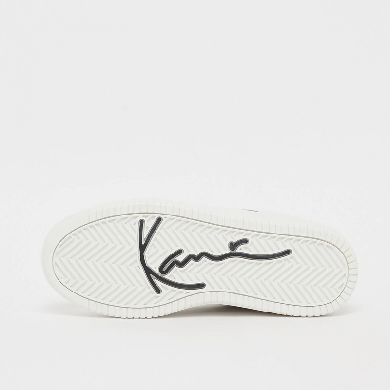 Zapatillas Karl Kani Plataforma Rubber Sole Calle Estilo Plain Cuero Logo Mujer Blancas | DBwZLaYW9ws