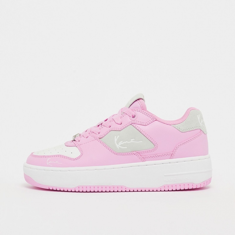 Zapatillas Karl Kani Rubber Sole Calle Estilo Plain Cuero Logo Low-Top Mujer Rosas | 4Llr9LhUtCo
