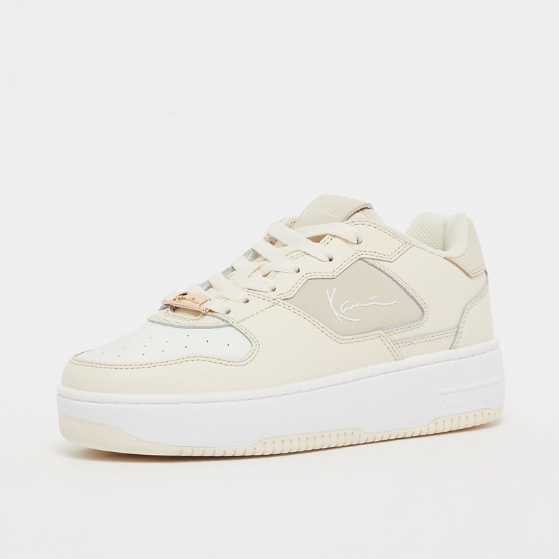 Zapatillas Karl Kani Rubber Sole Calle Estilo Plain Cuero Logo Low-Top Mujer Amarillo | ELZbbT1O7aI